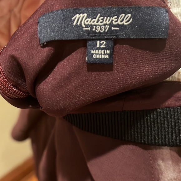 Madewell Purple and Black Ruffle Dress (Size 12) - Picture 11 of 13